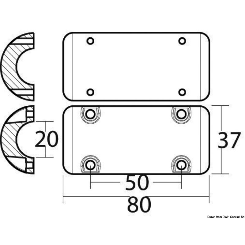 Anode de rechange aluminium réf. orig. 140629
Anode de rechange aluminium réf. orig. 140629