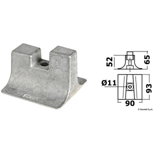 Anode pied Yamaha 300/450 HP| EAN 8033137136948 Ref 43.252.97