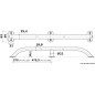 Main-courante ovalisée AISI316 19x25 mm 915 mm
Main-courante ovalisée AISI316 19x25 mm 915 mm