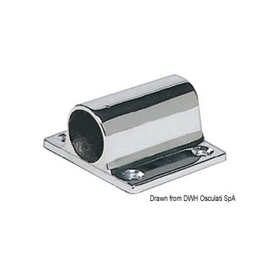 Platine latérale laiton chromé 25 mm | EAN 8033137135613 Ref 42.644.00