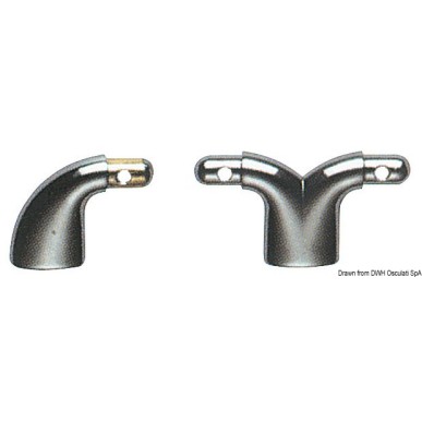Barrière terminale laiton chromé 30x30 mm | EAN 8033137135019 Ref 41.620.00