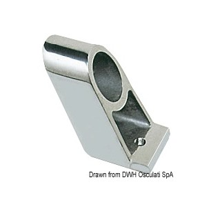 Support main-courante central laiton chromé 22 mm | EAN 8033137134883 Ref 41.612.00