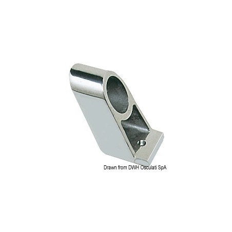 Support main-courante central laiton chromé 22 mm | EAN 8033137134883 Ref 41.612.00