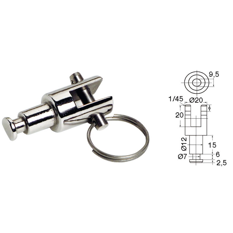 
Platine AISI316 p. dames de nage 

