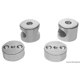 Main-courante passant oval aluminium | EAN 8033137036002 Ref 41.609.10