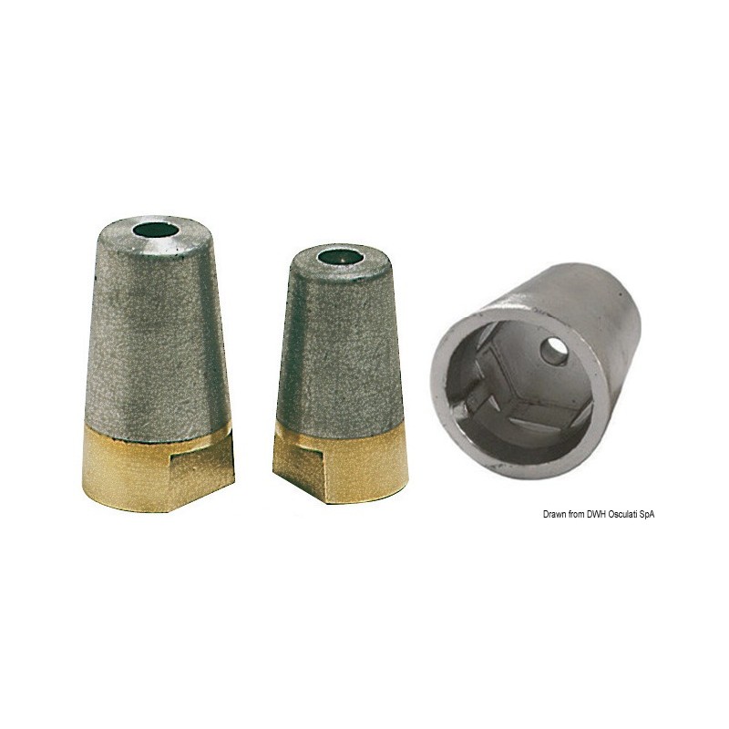 
Uniquement anode aluminium pour axe 60 mm 

