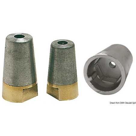Uniquement anode aluminium axe 60 mm | EAN 8033137213342 Ref 43.265.08