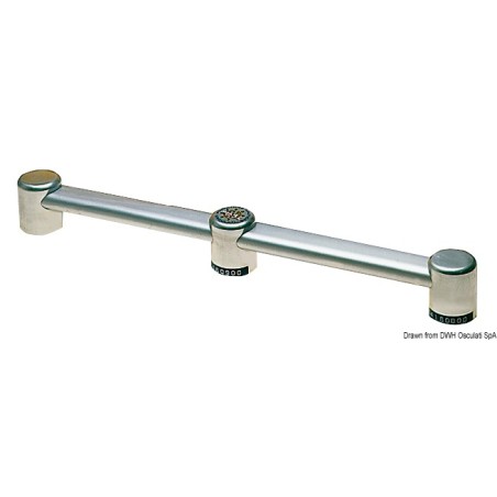 Main-courante passant oval aluminium 40x20mm | EAN 8033137035999 Ref 41.609.00