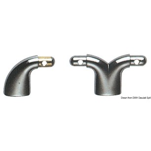 Barrière centrale laiton chromé 30x30 mm | EAN 8033137135026 Ref 41.621.00
