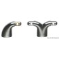 
Barrière centrale en laiton chromé 30x30 mm 

