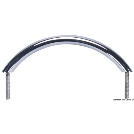 Main-courante ovalisée inox poli miroir 300 mm | EAN 8033137213007 Ref 41.909.03