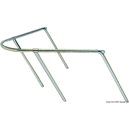 Balcon proue inox 80x90x45 cm | EAN 8033137135088 Ref 41.670.00