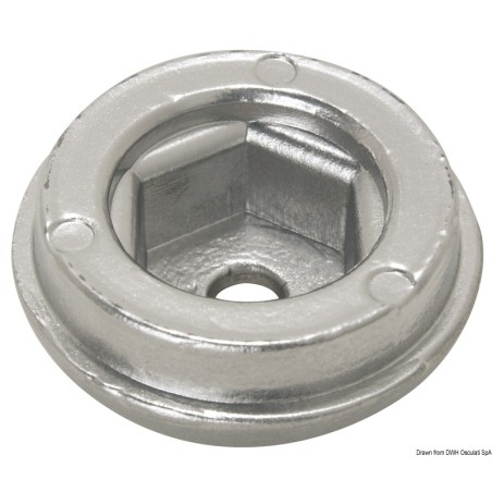 Anode de rechange aluminium réf. orig. 71190A | EAN 8033137135842 Ref 43.070.23