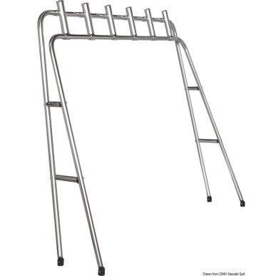 Tour porte-canne pêche 6 places 32 mm | EAN 8033137135156 Ref 41.690.01