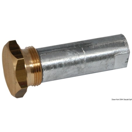 Anode moteur intra-hors-bord + zinc bouchon | EAN 8033137137150 Ref 43.254.80