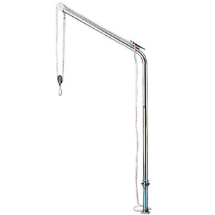 Bossoir pivotant inox tube 40 mm 125 kg par paire | EAN 8033137015038 Ref 42.353.00