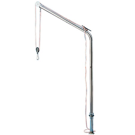 Bossoir pivotant inox tube 40 mm 125 kg par paire | EAN 8033137015038 Ref 42.353.00