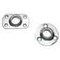 
Platine balcon rectangulaire 60° 22 mm 
