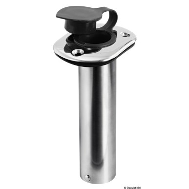 Porte-canne encastrer inox 42 mm 90+  Ref 41.211.72