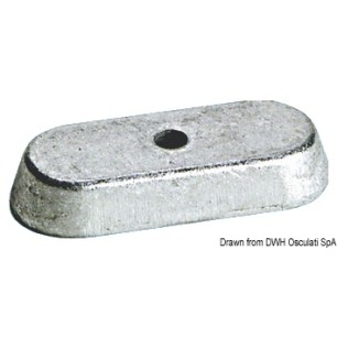 Anode aluminium Yamaha 6/8/9,9 HP 4 temps | EAN 8033137137457 Ref 43.260.24