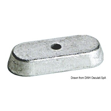 Anode aluminium Yamaha 6/8/9,9 HP 4 temps | EAN 8033137137457 Ref 43.260.24