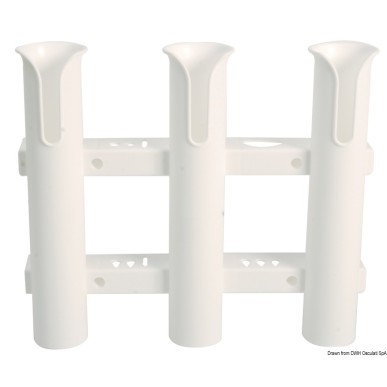 Porte-canne plastique fixation paroi N. 3 | EAN 8033137134227 Ref 41.170.94