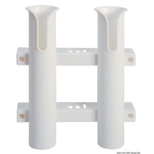 Porte-canne plastique fixation paroi N. 2 | EAN 8033137134210 Ref 41.170.93
