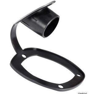 Bouchon porte-canne encastrer PVC souple noir | EAN 8033137134029 Ref 41.168.03NE