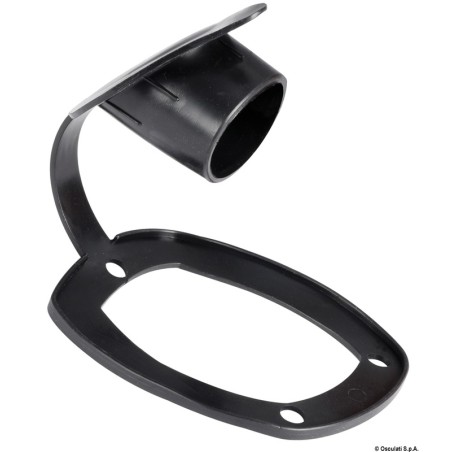 Bouchon porte-canne encastrer PVC souple noir | EAN 8033137134029 Ref 41.168.03NE