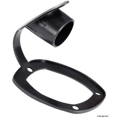 Bouchon porte-canne encastrer PVC souple noir | EAN 8033137134029 Ref 41.168.03NE