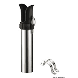 Porte-canne inox fixation paroi | EAN 8033137134050 Ref 41.168.14
