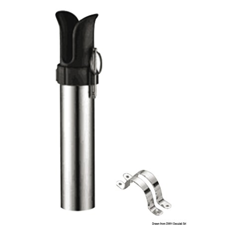 Porte-canne inox fixation paroi | EAN 8033137134050 Ref 41.168.14