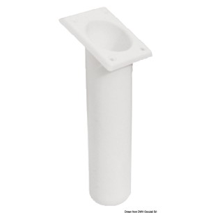 Porte canne polypr UV stabilizé carré blanc 240mm | EAN 8033137133794 Ref 41.164.04