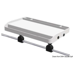 Plateau fixer sur tubes balcon Ø 25mm 700x420 mm | EAN 8033137134104 Ref 41.168.21