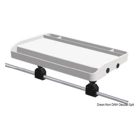 Plateau fixer sur tubes balcon Ø 25mm 700x420 mm | EAN 8033137134104 Ref 41.168.21