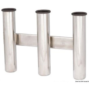 Support de canne AISI 316 fixation paroi 3 canne | EAN 8033137133947 Ref 41.167.80