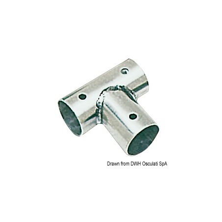 Platine T tôle AISI316 90+ 25 mm | EAN 8033137133718 Ref 41.135.23