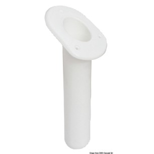 Porte canne polypr UV stabilizé oval blanc 240mm | EAN 8033137133817 Ref 41.164.06