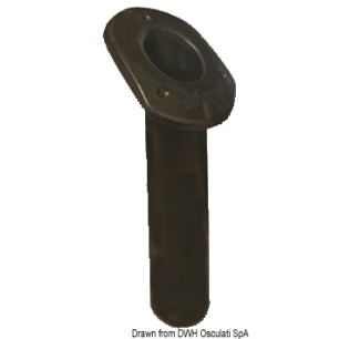 Porte canne polypr UV stabilizé oval noir 240mm | EAN 8033137133800 Ref 41.164.05