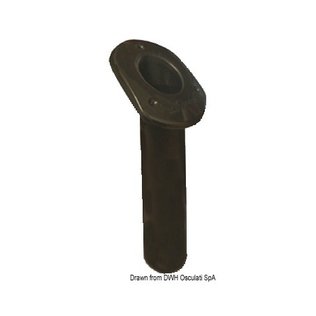 Porte canne polypr UV stabilizé oval noir 240mm | EAN 8033137133800 Ref 41.164.05