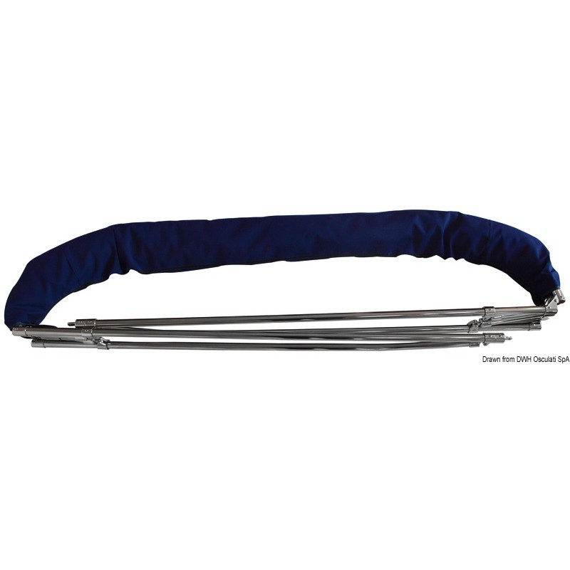 
Taud haut 3 arceaux AISI316 Ø 25mm 200/210 cm bleu 
