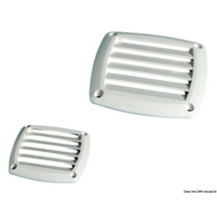 Grille ABS 125 x 125 mm blanche | EAN 8033137161001 Ref 53.480.84
