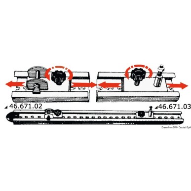 Curseur inox+ cavalier U | EAN 8033137146855 Ref 46.671.02