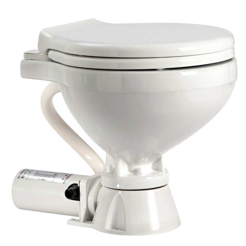 
WC électrique compact siège plastique 24 V 
