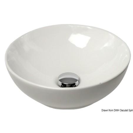 Evier demi-ronde céramique sur plan travail Ø365mm | EAN 8033137008771 Ref 50.188.98