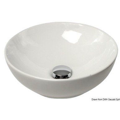 Evier demi-ronde céramique sur plan travail Ø365mm | EAN 8033137008771 Ref 50.188.98