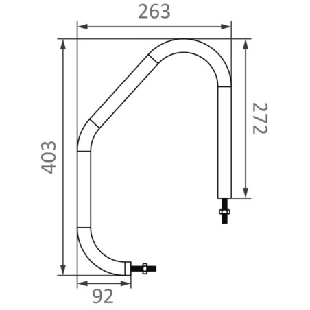 Manille de montée section ovale 403x263mm | EAN 8033137224959 Ref 49.570.00