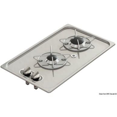Plaque cuisson inox encastrer 323x528 mm | EAN 8033137200991 Ref 50.102.45