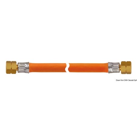 Tube G 1/4 LH x G 1/4 LH x 600 mm | EAN 8033137152412 Ref 50.013.51