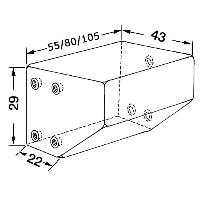 
Réservoir eaux usées 100 l 
